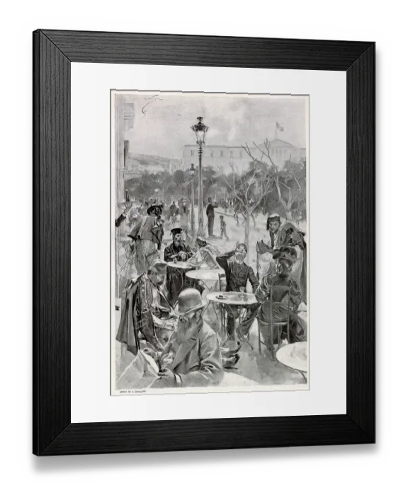 Framed Print : Constitution Place in Athens, Greece. Date: 1896 Framed Print : Constitution Place in Athens, Greece. Date: 1896