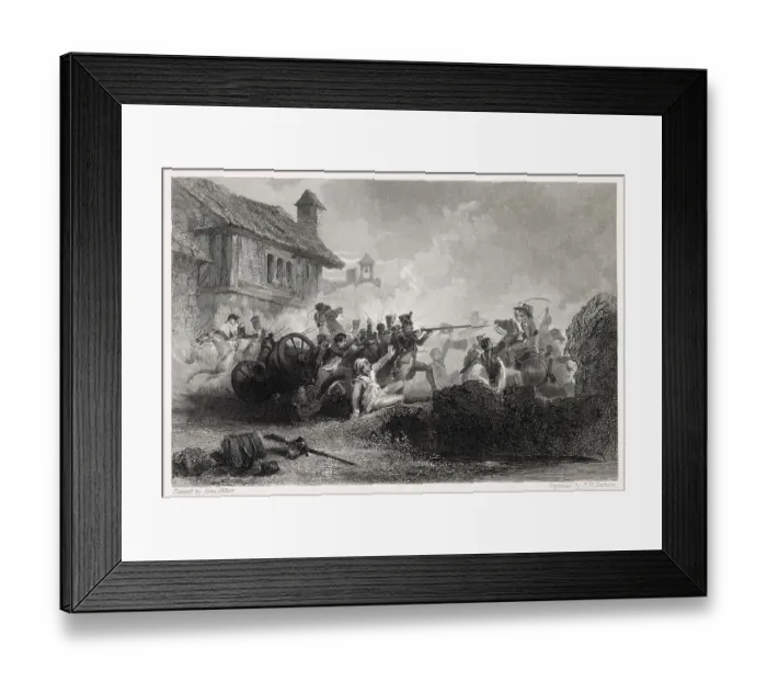 Framed Print : Battle of Busaco - Duke of Wellington defeats Massena Date: 27 September 1810 Framed Print : Battle of Busaco - Duke of Wellington defeats Massena Date: 27 September 1810