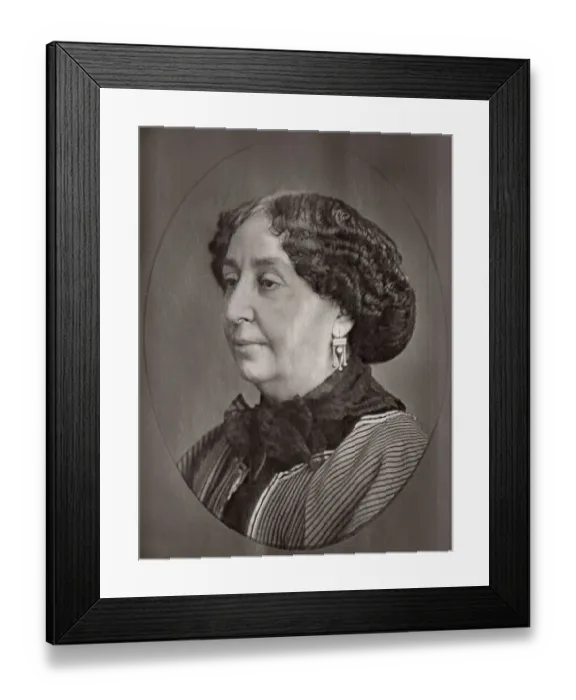 Framed Print : Georges Sand (1804-1876) French writer Framed Print : Georges Sand (1804-1876) French writer
