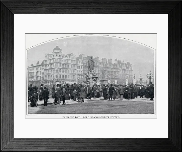 Framed Print : Primrose Day 19 April 1900 Parliament Square Framed Print : Primrose Day 19 April 1900 Parliament Square
