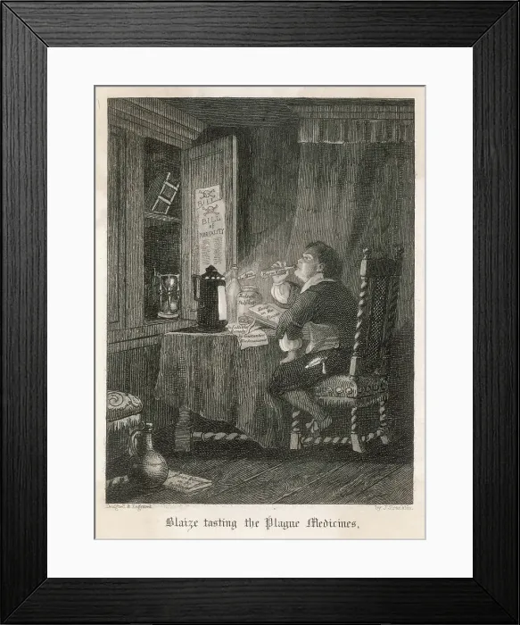 Framed Print : Great Plague of London of 1665 Framed Print : Great Plague of London of 1665