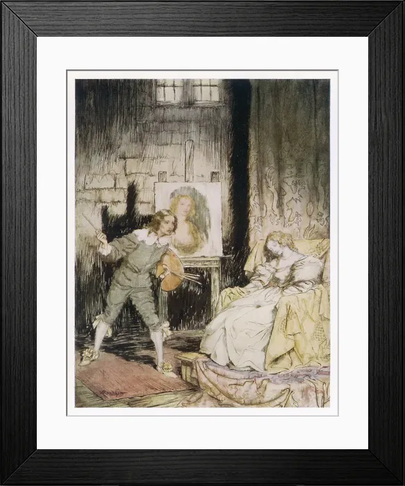 Framed Print : Artist painting portrait of his wife Framed Print : Artist painting portrait of his wife