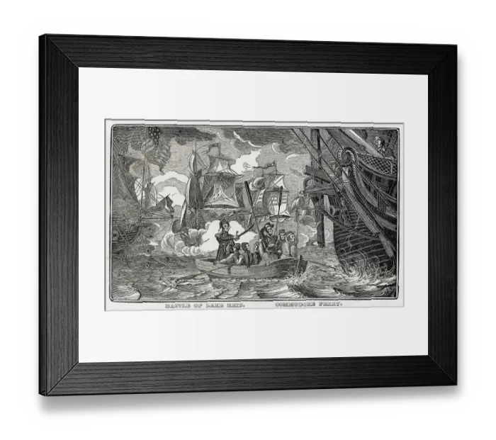 Framed Print : American naval victory on Lake Erie, War of 1812 Framed Print : American naval victory on Lake Erie, War of 1812