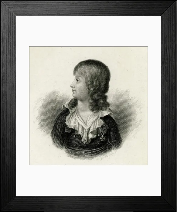 Framed Print : Louis XVII, titular King of France, son of Louis XVI Framed Print : Louis XVII, titular King of France, son of Louis XVI