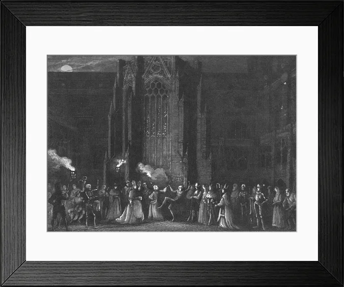 Framed Print : Dance of Death, Great Plague of London Framed Print : Dance of Death, Great Plague of London