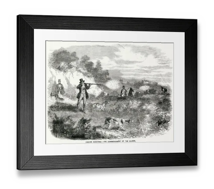 Framed Print : The commencement of the season. Date: 1858 Framed Print : The commencement of the season. Date: 1858