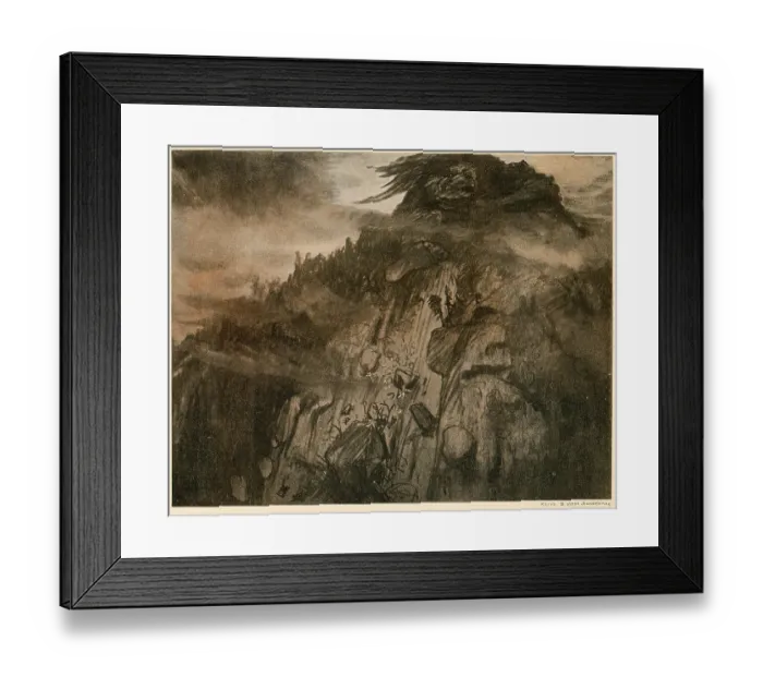 Framed Print : Trolls are malicious, and will start an avalanche just for the fun of it. Date: 1895 Framed Print : Trolls are malicious, and will start an avalanche just for the fun of it. Date: 1895