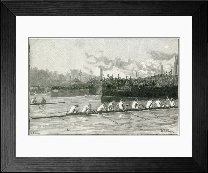 Framed Print : Oxford Cambridge 1892 Transport Boating Boat Framed Print : Oxford Cambridge 1892 Transport Boating Boat