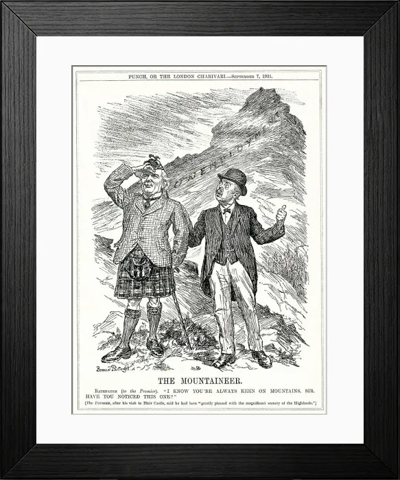 Framed Print : Cartoon, Unemployment Mountain -- LLOYD GEORGE has his attention drawn to the scale of the unemployment problem. Date: 1921 Framed Print : Cartoon, Unemployment Mountain -- LLOYD GEORGE has his attention drawn to the scale of the unemployment problem. Date: 1921