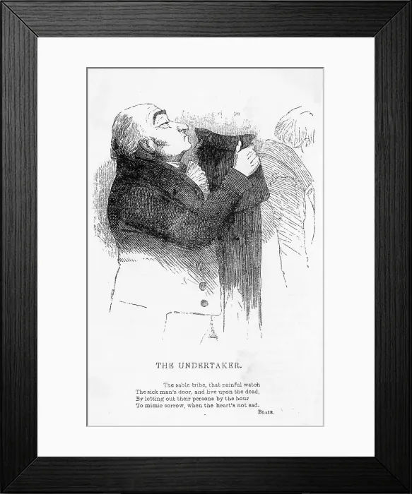 Framed Print : THE UNCTUOUS UNDERTAKER Framed Print : THE UNCTUOUS UNDERTAKER