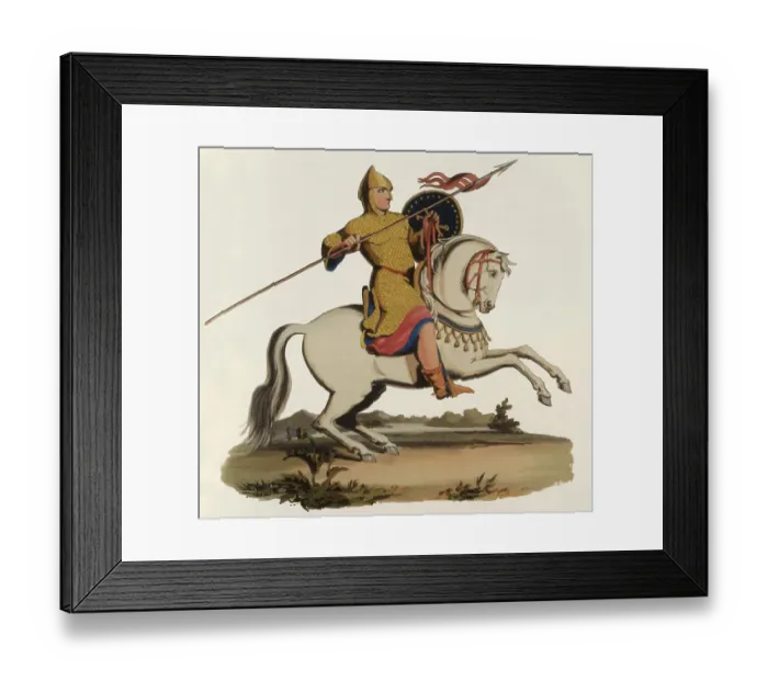 Framed Print : Alexander I King of Scotland on horseback Reigned 1107 - 1125 Date: circa 1110s Framed Print : Alexander I King of Scotland on horseback Reigned 1107 - 1125 Date: circa 1110s