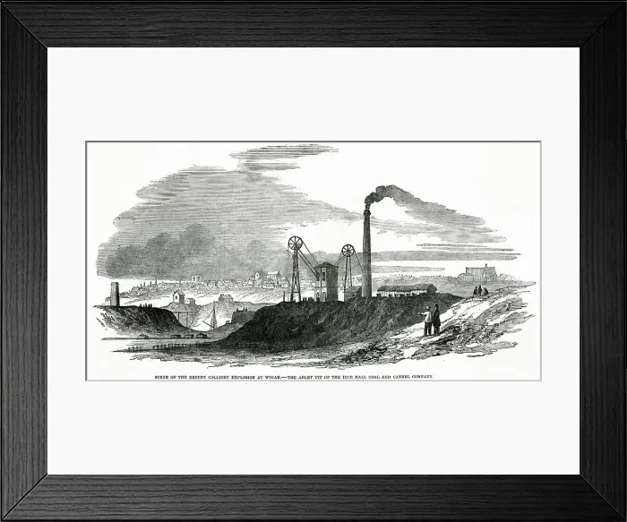 Framed Print : Arley Pit 1853 Industry Coal Regional Collieries