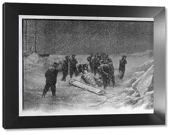 Lieut Adrien de Gerlache Buried in the Ice