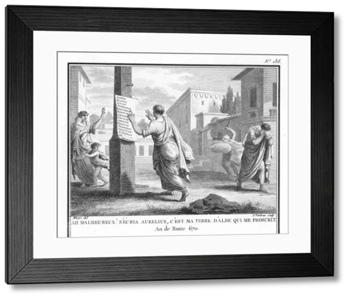Framed Print : SULLA PROSCRIBES FOES Framed Print : SULLA PROSCRIBES FOES