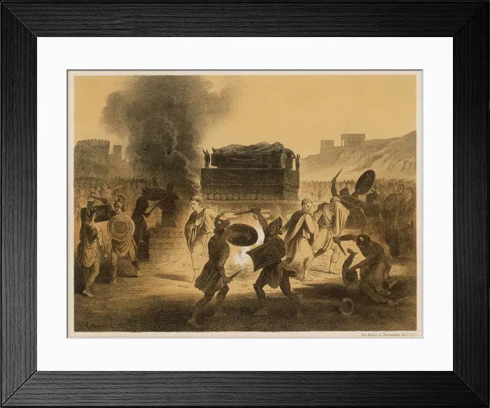 Framed Print : CAESAR'S FUNERAL PYRE Framed Print : CAESAR'S FUNERAL PYRE