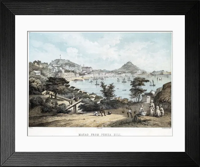 Framed Print : from Penha Hill Date: circa 1850 Framed Print : from Penha Hill Date: circa 1850