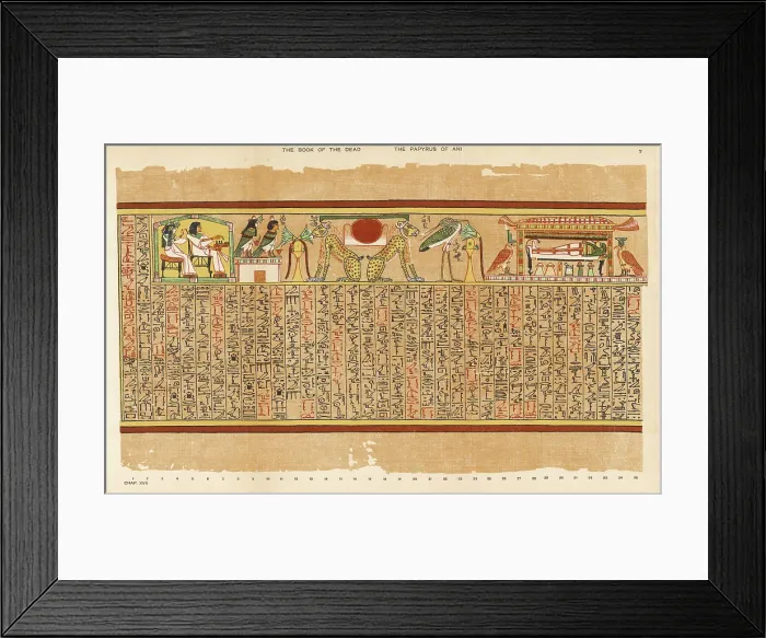 Framed Print : BOOK OF THE DEAD PLATE 7 Framed Print : BOOK OF THE DEAD PLATE 7