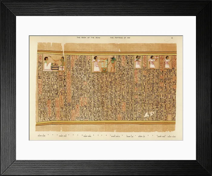 Framed Print : BOOK OF THE DEAD / 15 Framed Print : BOOK OF THE DEAD / 15