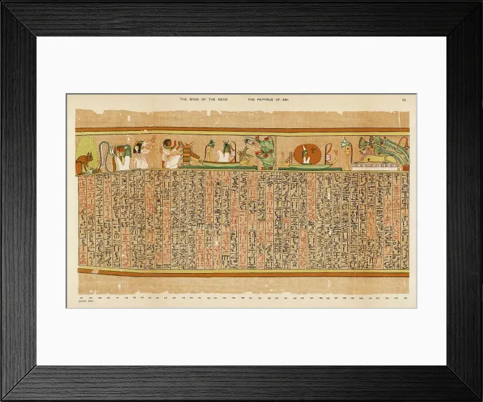Framed Print : BOOK OF THE DEAD / 10 Framed Print : BOOK OF THE DEAD / 10