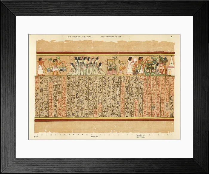 Framed Print : BOOK OF THE DEAD PLATE 6 Framed Print : BOOK OF THE DEAD PLATE 6