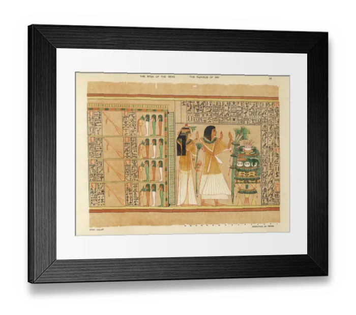 Framed Print : BOOK OF THE DEAD / 36 Framed Print : BOOK OF THE DEAD / 36
