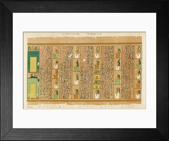 Framed Print : BOOK OF THE DEAD / 13 Framed Print : BOOK OF THE DEAD / 13