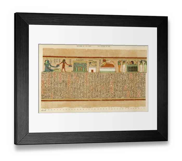 Framed Print : BOOK OF THE DEAD / PLATE 8 Framed Print : BOOK OF THE DEAD / PLATE 8