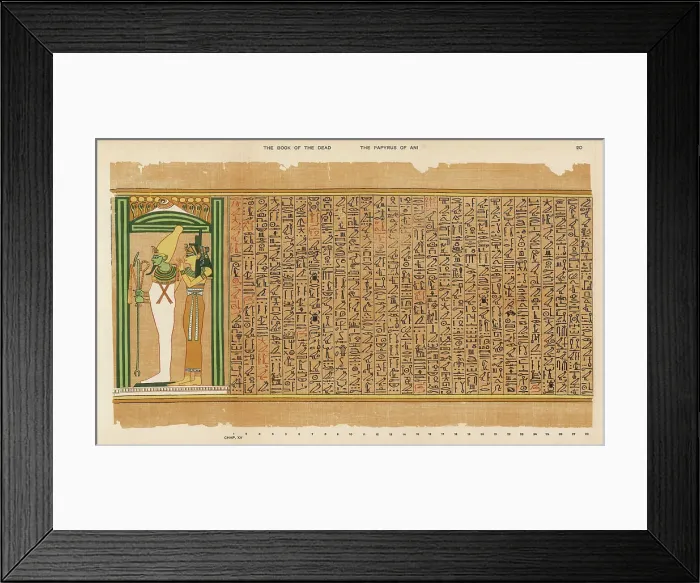 Framed Print : BOOK OF THE DEAD / 20 Framed Print : BOOK OF THE DEAD / 20