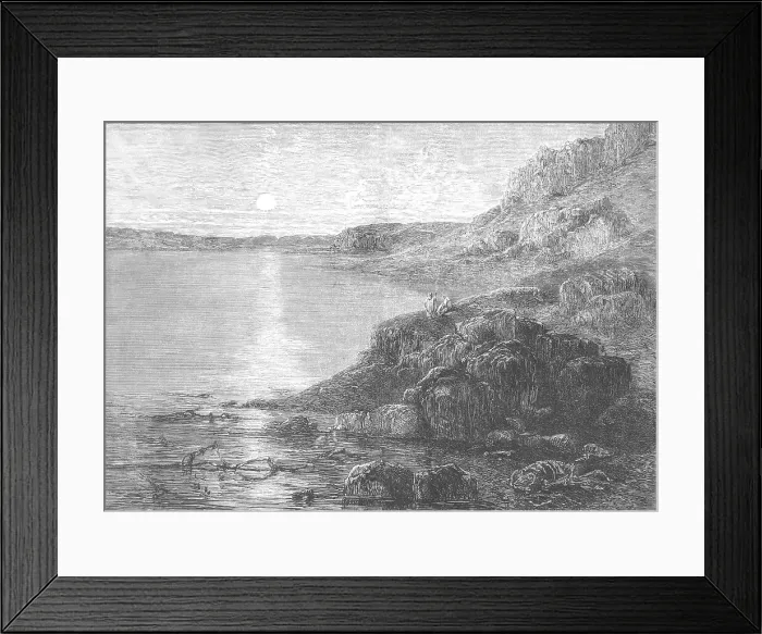 Framed Print : ISRAEL / DEAD SEA 1880 Framed Print : ISRAEL / DEAD SEA 1880