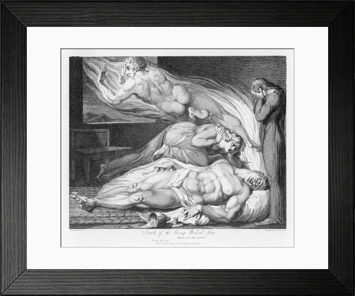 Framed Print : Soul leaving the body, 1808 Framed Print : Soul leaving the body, 1808