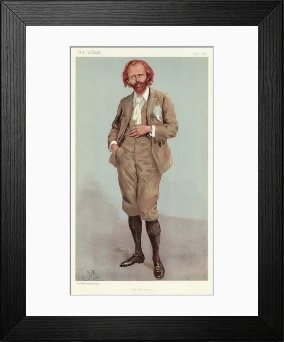 Framed Print : Sir Thomas Henry Hall Caine (1853 - 1931), writer. Date: 1896 Framed Print : Sir Thomas Henry Hall Caine (1853 - 1931), writer. Date: 1896