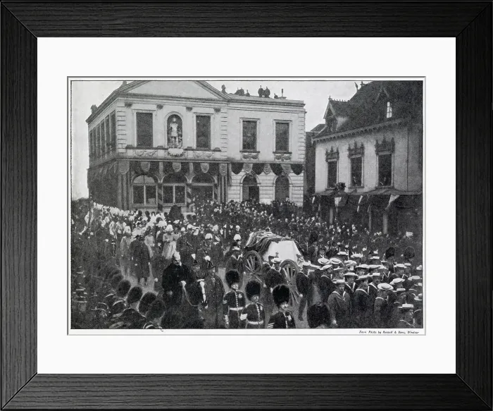 Framed Print : Queen Victoria's Funeral 1901 Framed Print : Queen Victoria's Funeral 1901