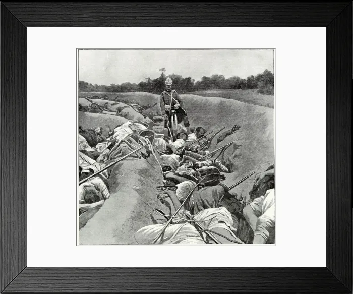 Framed Print : Africa, Sudan Wars, 1898: aftermath of the Battle of Atbara Framed Print : Africa, Sudan Wars, 1898: aftermath of the Battle of Atbara