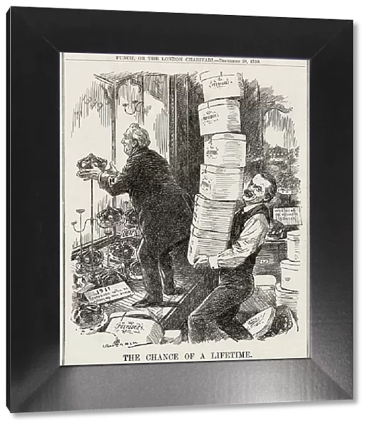 Cartoon, Sale of Peerages by Lloyd George and Asquith