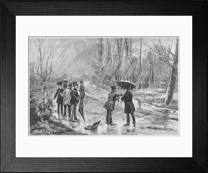 Framed Print : Duel - Saint-Beuve Framed Print : Duel - Saint-Beuve