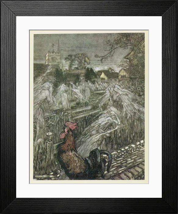 Framed Print : AT COCK-CROW