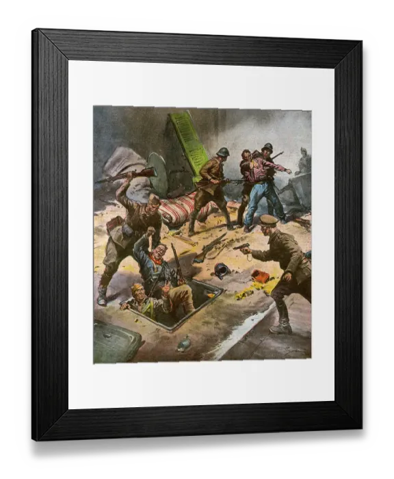 Framed Print : Spanish Catch Sewers Events Spain Civil War December Framed Print : Spanish Catch Sewers Events Spain Civil War December