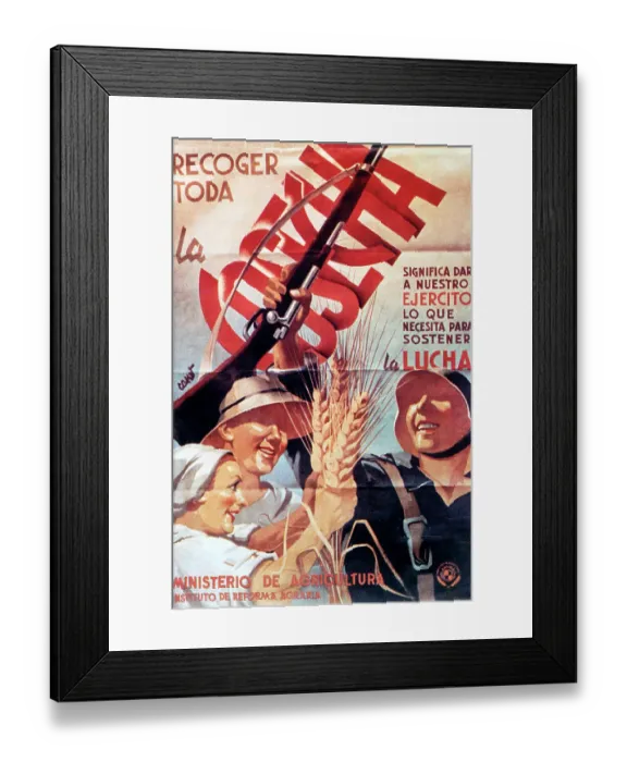 Framed Print : SPANISH CIVIL WAR POSTER Framed Print : SPANISH CIVIL WAR POSTER