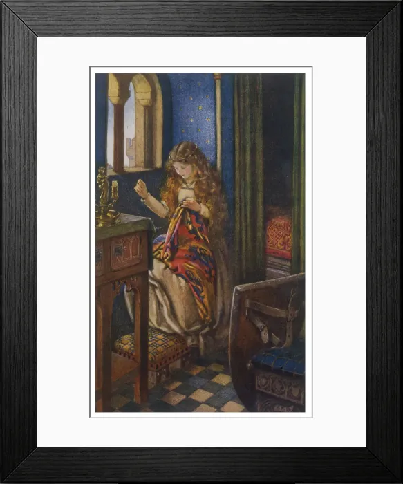 Framed Print : ARTHURIAN / ELAINE Framed Print : ARTHURIAN / ELAINE