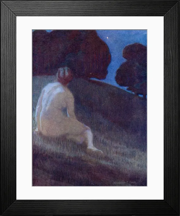 Framed Print : waking in the night, Thoughts of Time and Space and Death Date: 1913