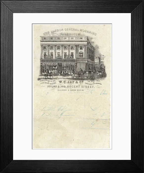 Framed Print : MOURNING DRESS WAREHOUSE Framed Print : MOURNING DRESS WAREHOUSE