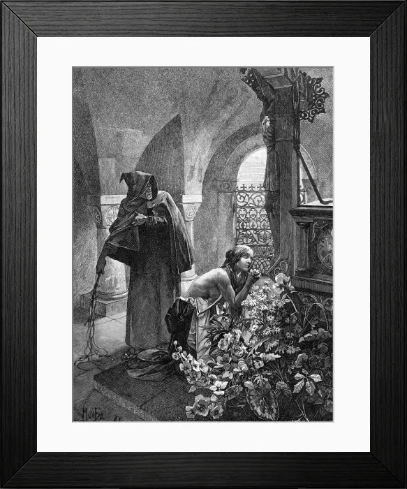 Framed Print : ST ELISABETH FLAGELLATED Framed Print : ST ELISABETH FLAGELLATED