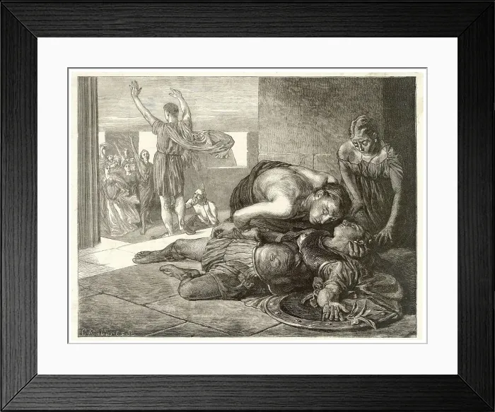 Framed Print : Marathon. BATTLE OF MARATHON Eucles runs from the battlefield to Athens Framed Print : Marathon. BATTLE OF MARATHON Eucles runs from the battlefield to Athens