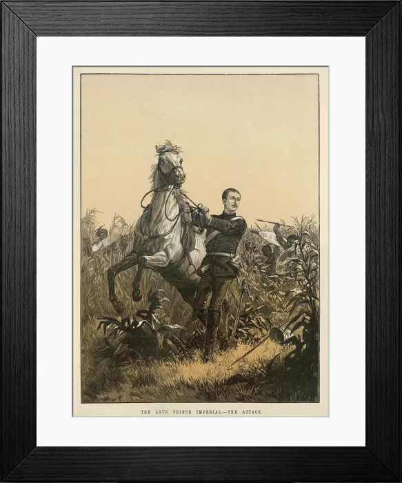 Framed Print : Zulu War Prince Imperial Events Africa South Framed Print : Zulu War Prince Imperial Events Africa South