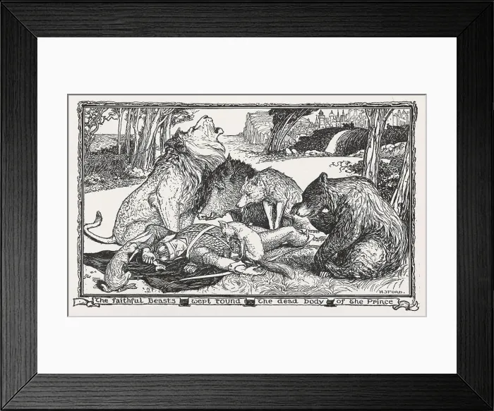 Framed Print : THREE PRINCES / BEASTS Framed Print : THREE PRINCES / BEASTS