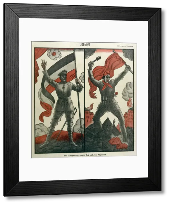 Framed Print : CIVIL WAR. The hero of the Great War (Iron Cross Framed Print : CIVIL WAR. The hero of the Great War (Iron Cross