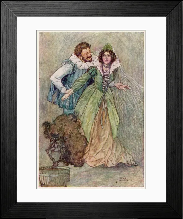 Framed Print : BEATRICE & BENEDICT Framed Print : BEATRICE & BENEDICT