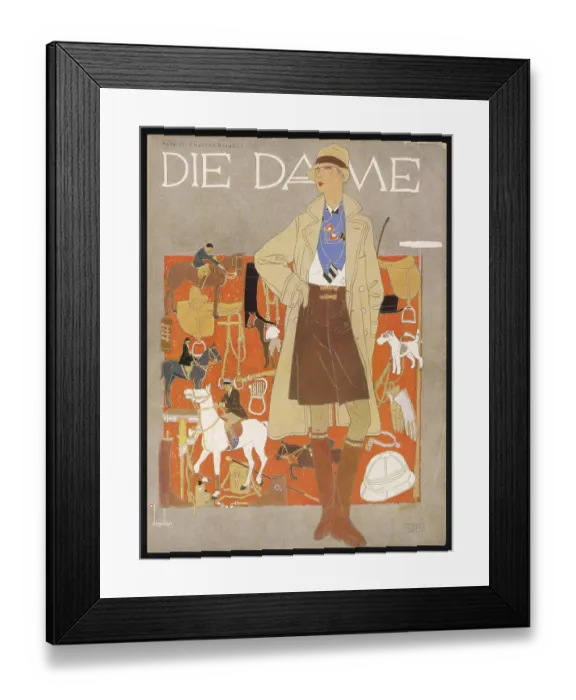 Framed Print : SPORTY LADY 1927 Framed Print : SPORTY LADY 1927