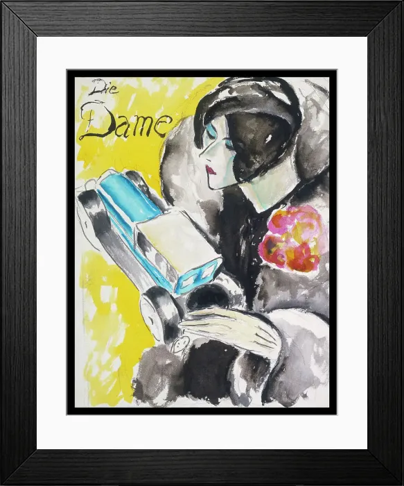 Framed Print : DRYDEN / DIE DAME / 19 / CAR Framed Print : DRYDEN / DIE DAME / 19 / CAR