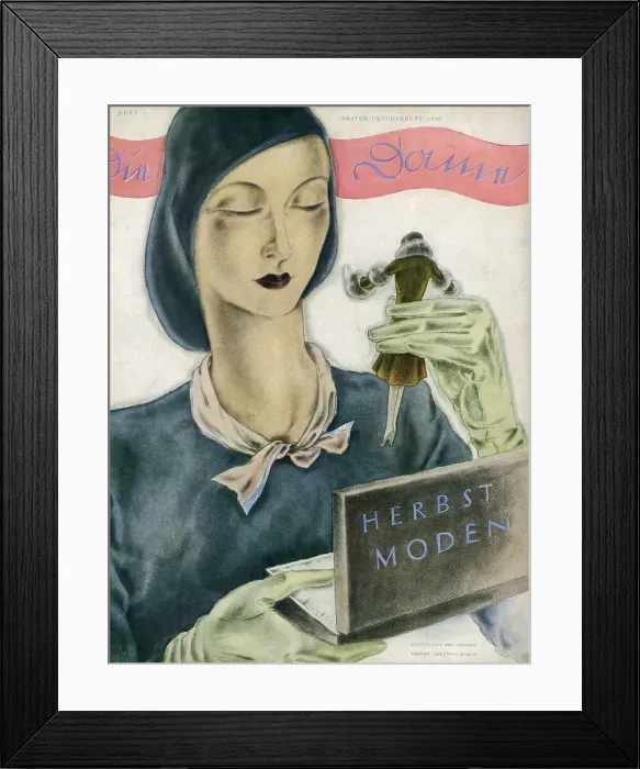 Framed Print : WOMAN DOLL CASE 1929 Framed Print : WOMAN DOLL CASE 1929